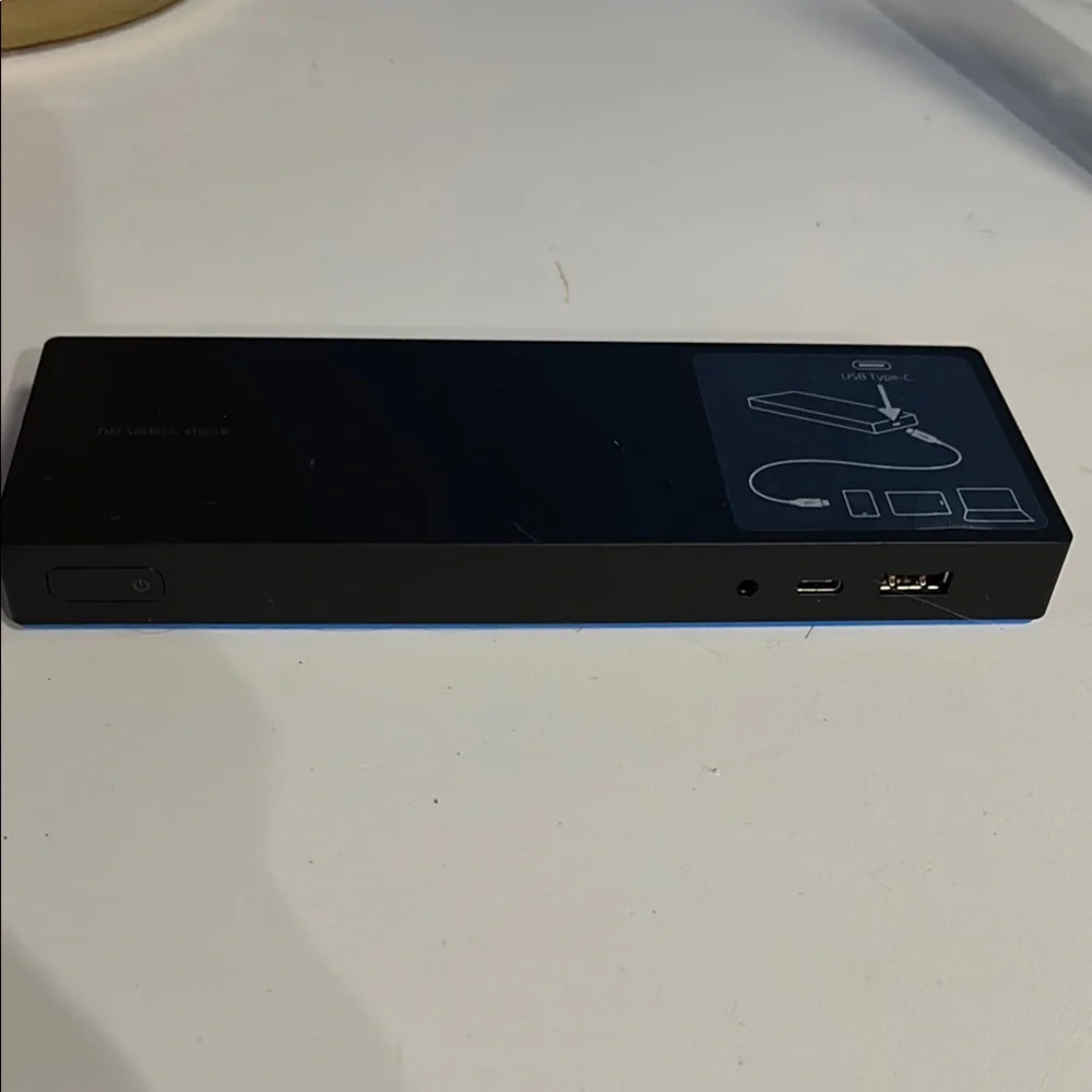 Sleek Black HP USB-C Dock